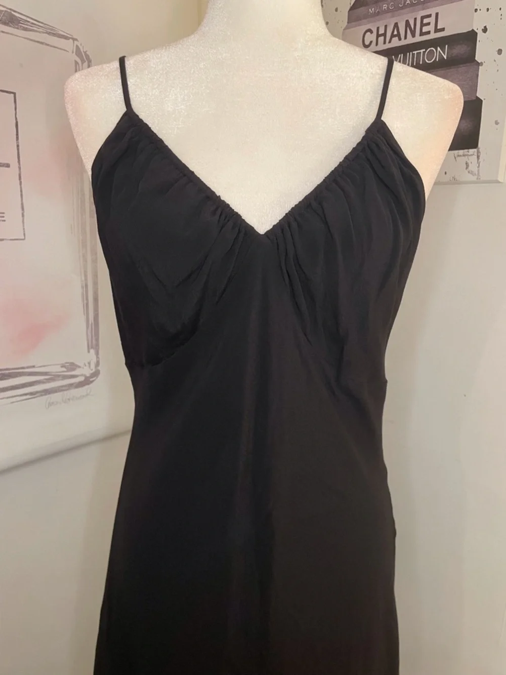 Wild Fable Sleeveless Maxi Dress with Open Back Tie Details in Black